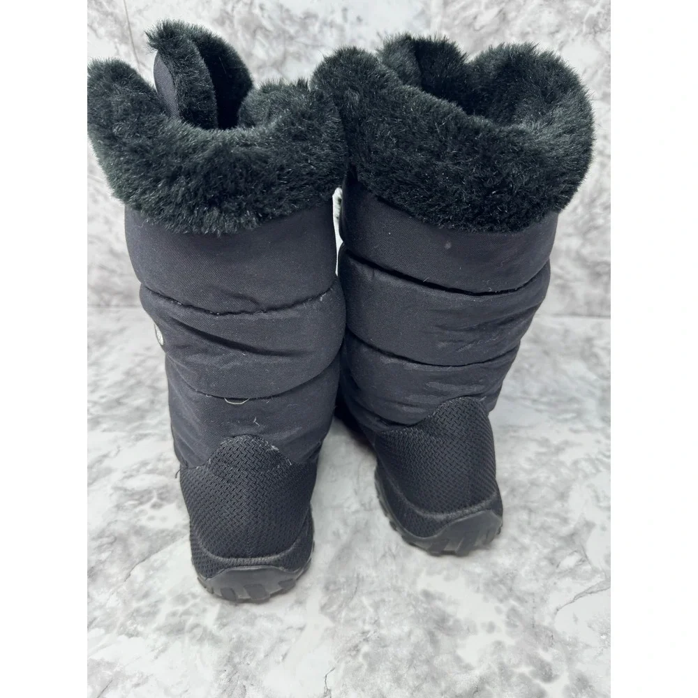 The North Face 🖤Nuptse Purna Black Faux‎ Fur Winter Snow Boots Womens 8